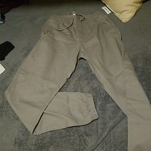 Pants with tag